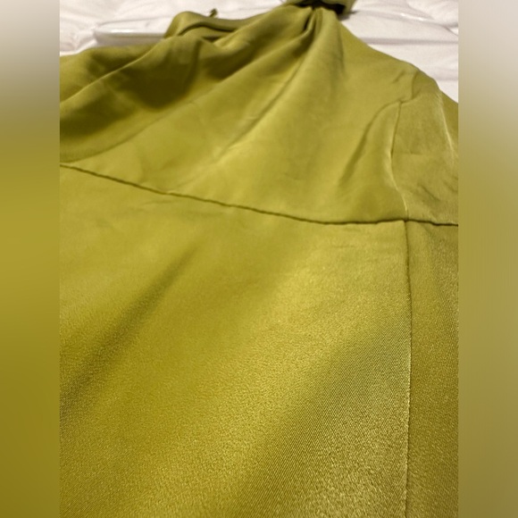 Urban Outfitters Satin Green Mini Halter Dress, Size XS. - Picture 4 of 4